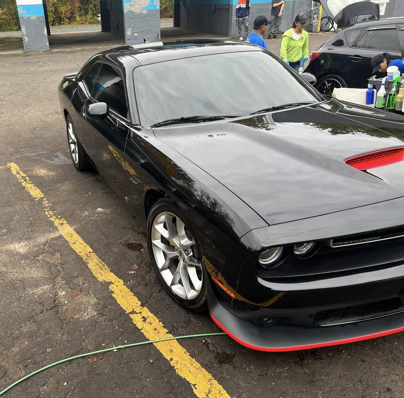 Dodge Challenger front three-quarter with tint